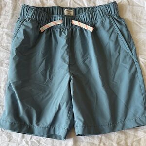 Cinch Blue Crewcut Shorts with orange string Accents